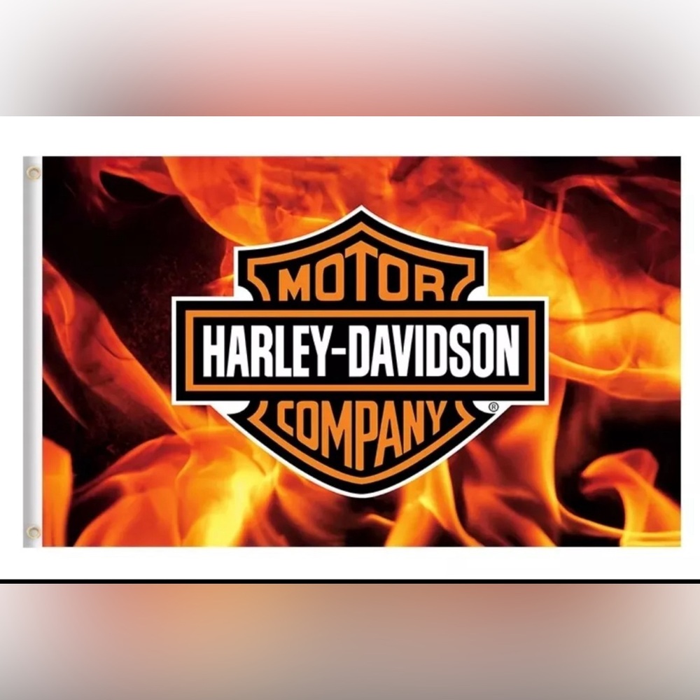 Harley Davidson Flag Double Sided New 5ft By 3 New motorcycle